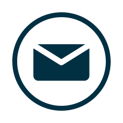 Envelope icon blue