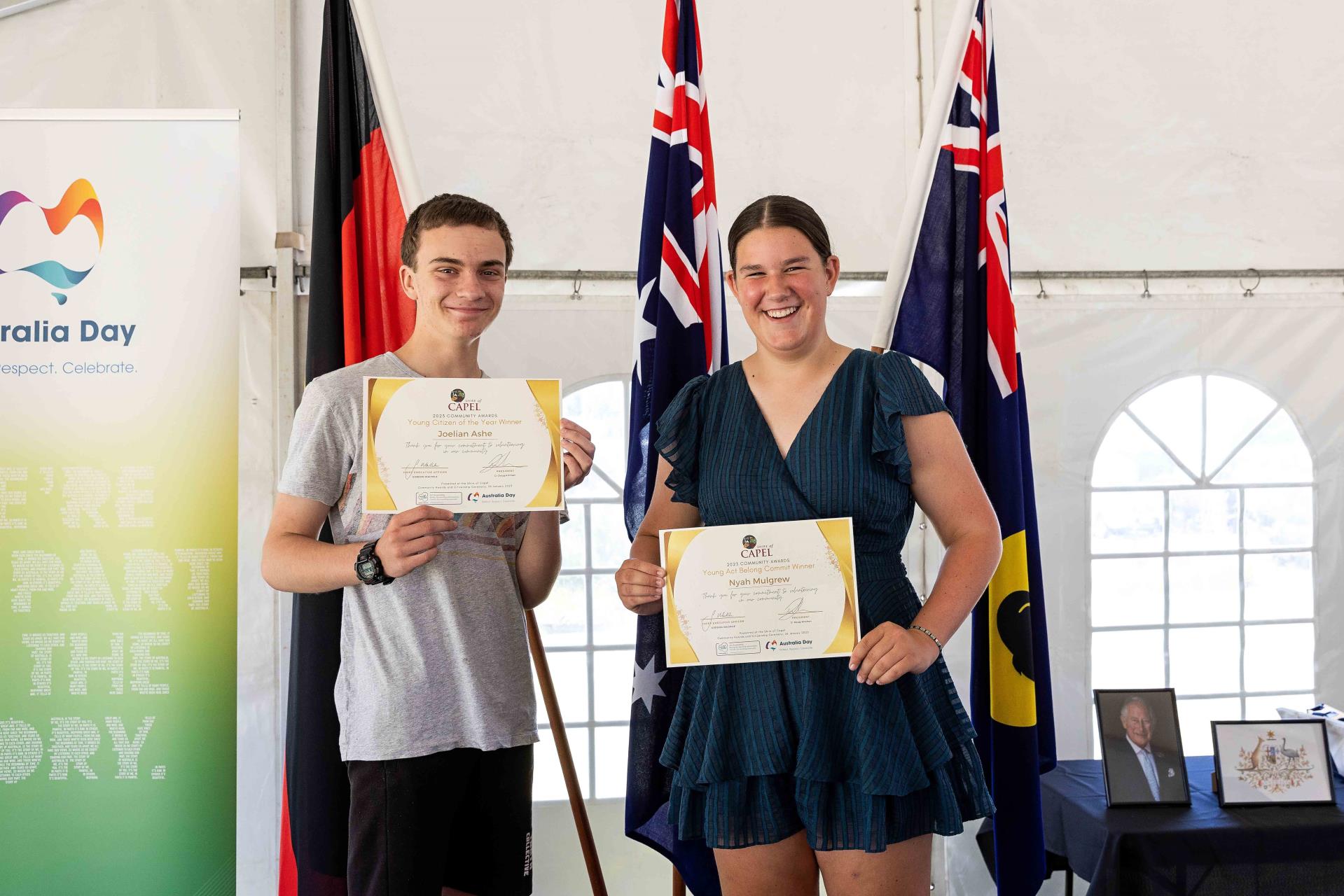 Young Citizen of the Year (under 25 years) – Joelian Ashe  Youth Act Belong Commit Award – Nyah Mulgrew