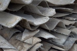 Asbestos Sheets piled up
