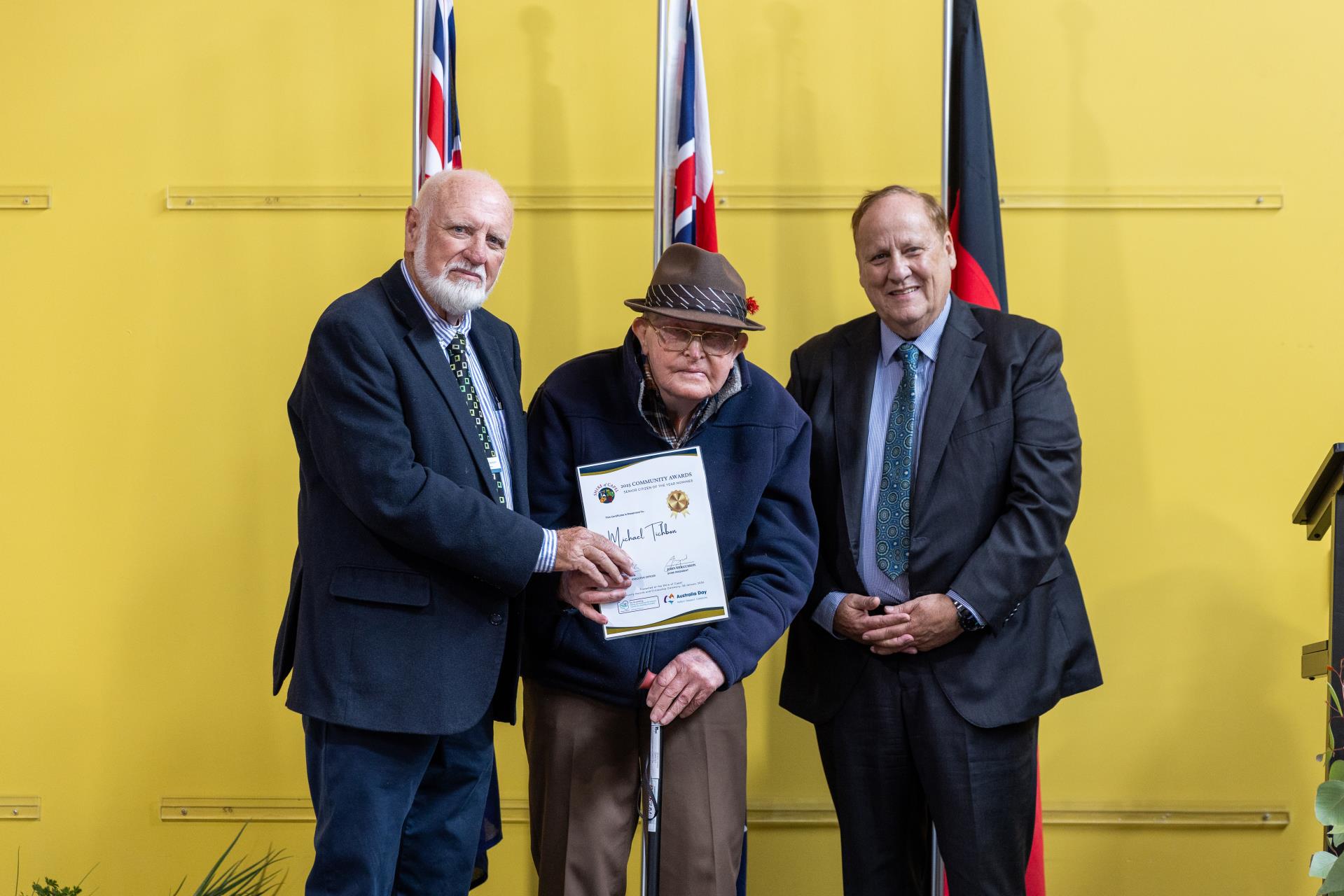 Photo of Senior Community Citizen of the Year Trevor James