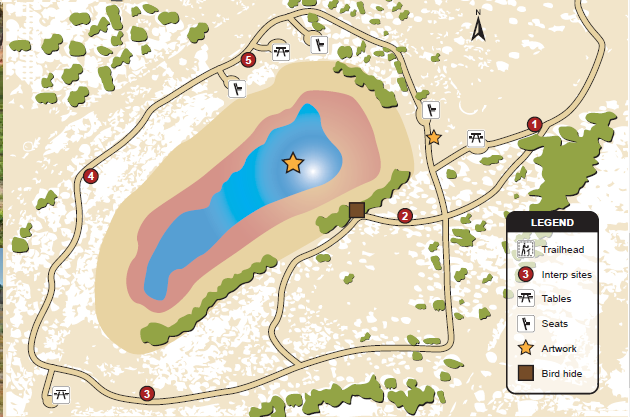 Joshual lake trail map