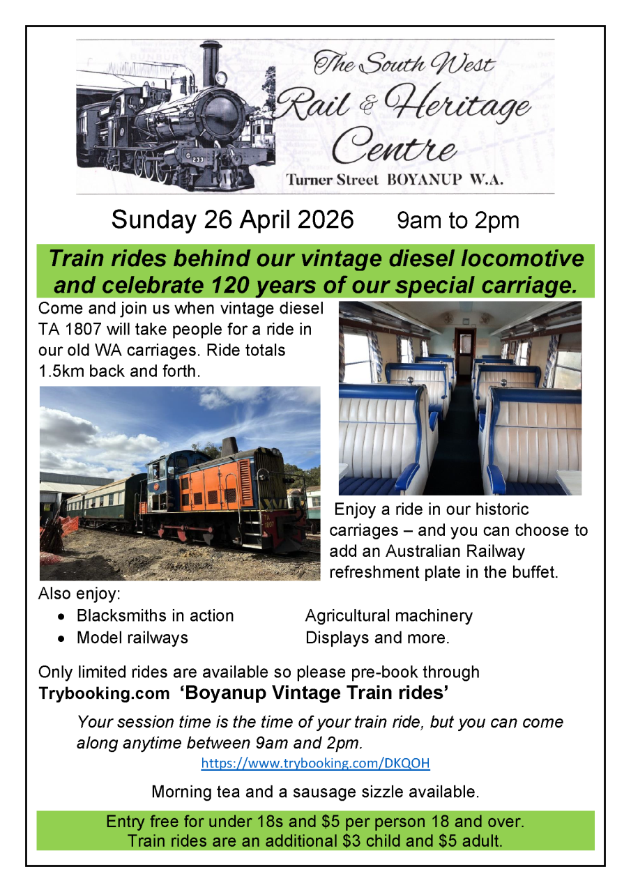 South West Rail and Heritage Centre - April Open Day