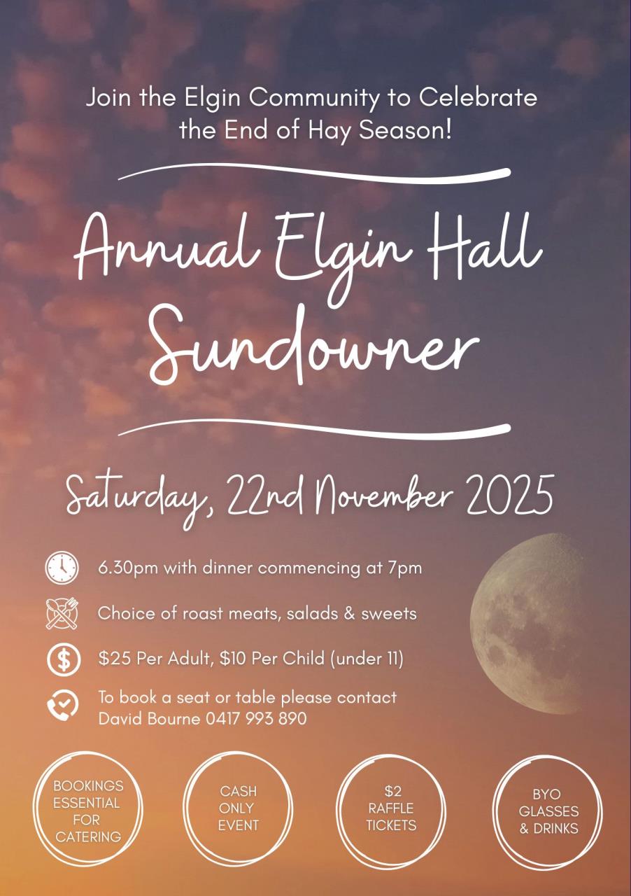 Elgin Hall Annual Sundowner