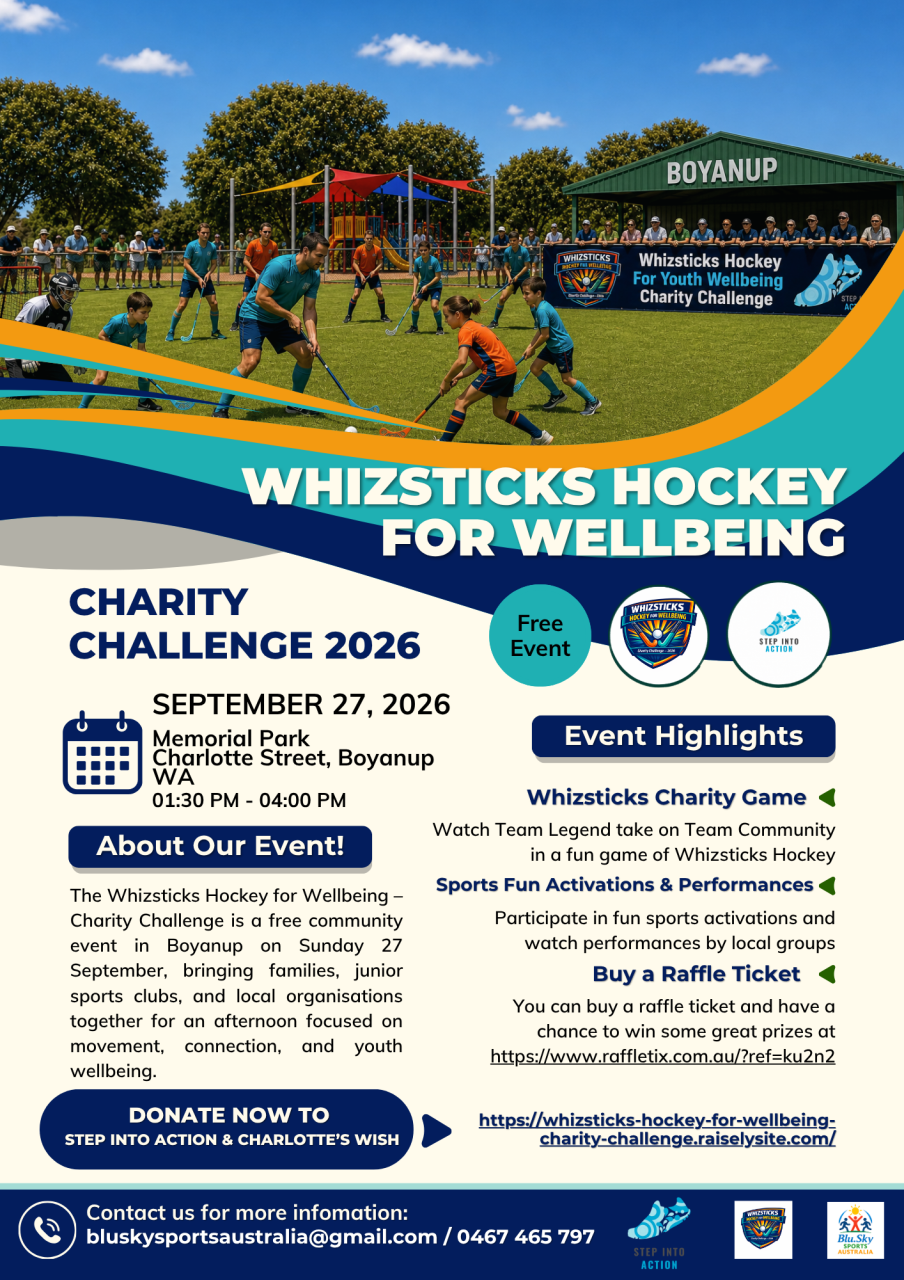 Whizsticks Hockey for Wellbeing- Charity Challenge 2026