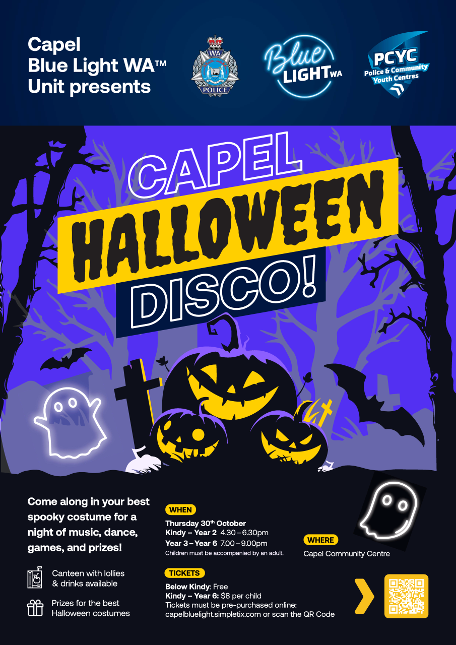 Capel & Boyanup Halloween Blue Light Disco