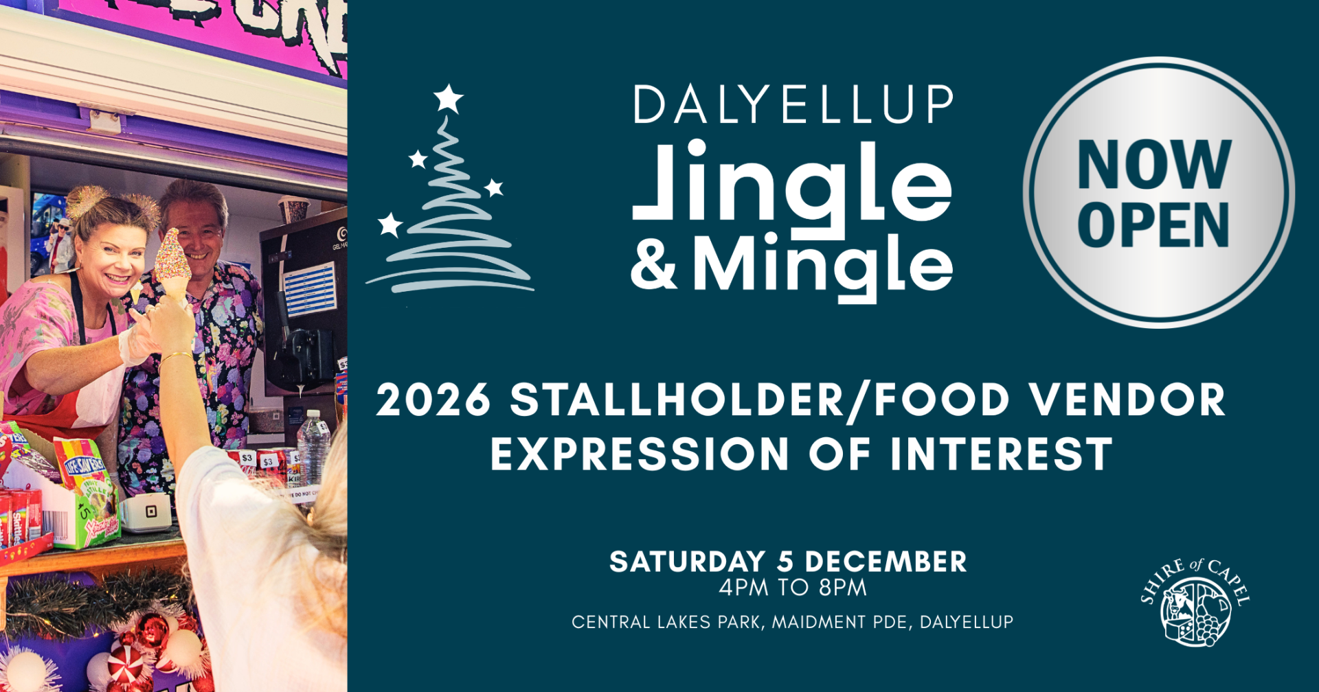 WANT TO BE PART OF THE 2026 DALYELLUP JINGLE & MINGLE? ✨🎄