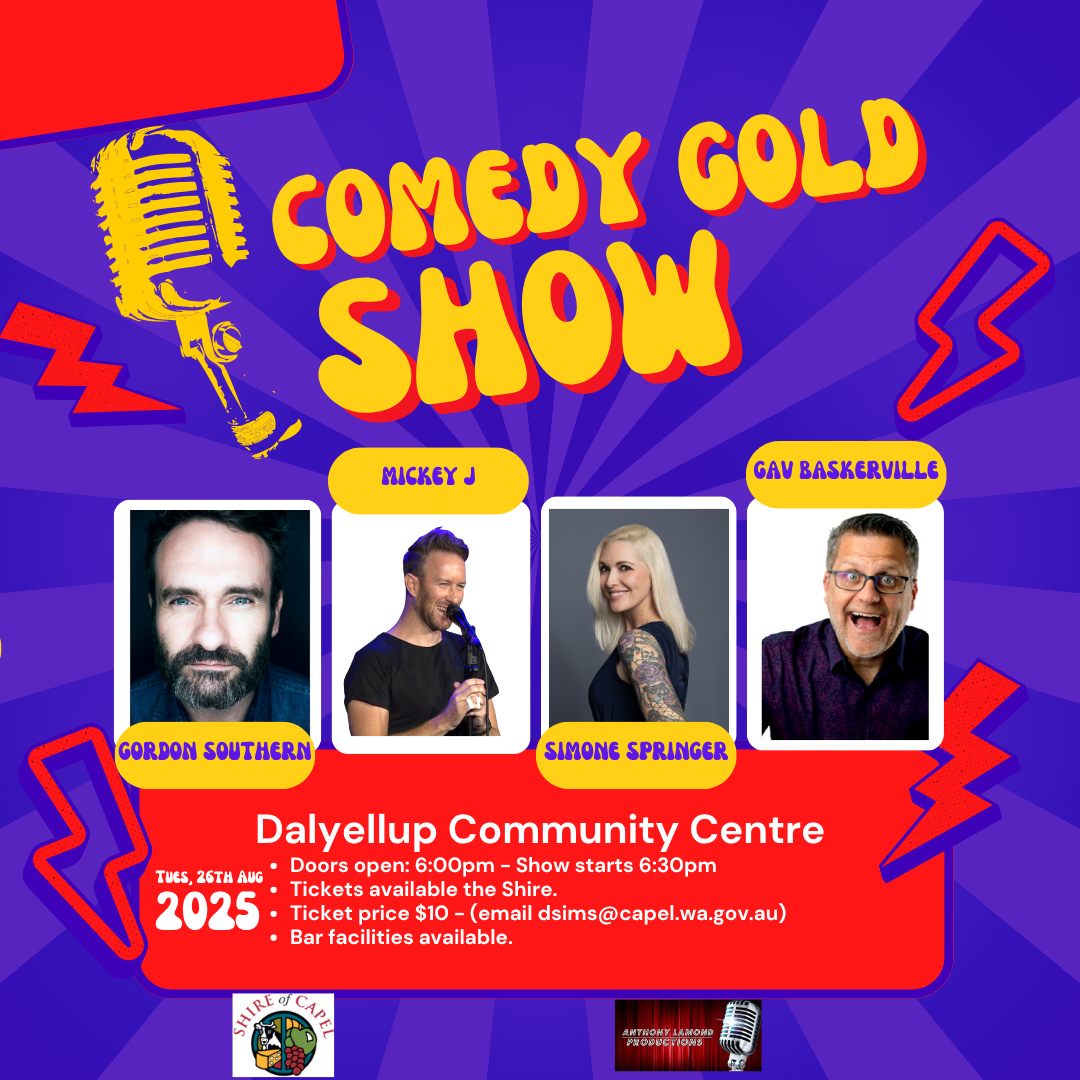 Comedy Gold Show is Coming to Dalyellup