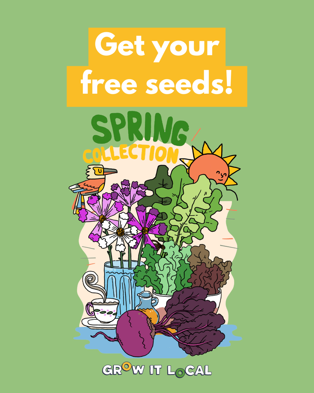 FREE SEEDS. FREE GROWING ADVICE. FREE GARDENING GOODNESS.