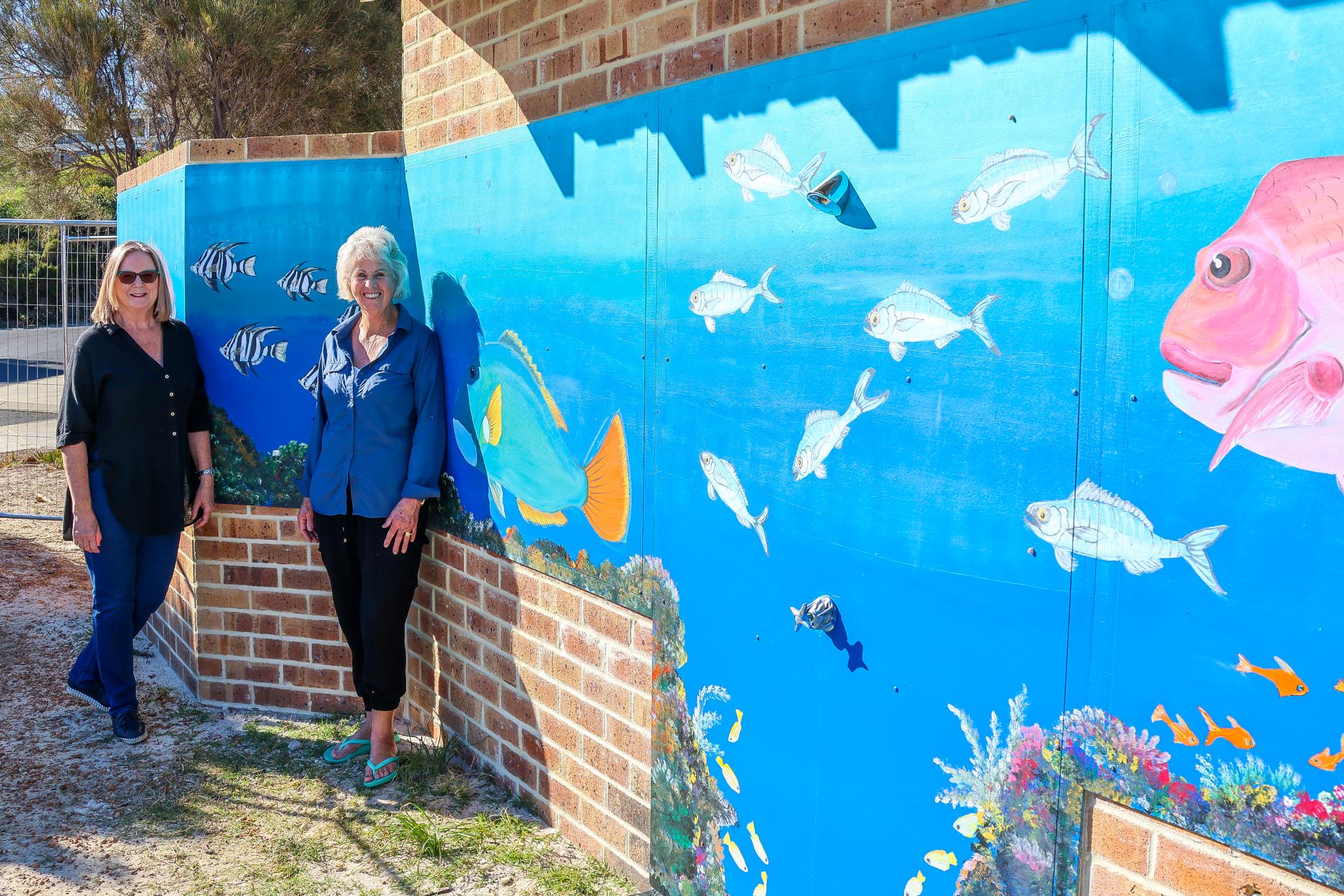 Wave Walk Toilet Block Murals