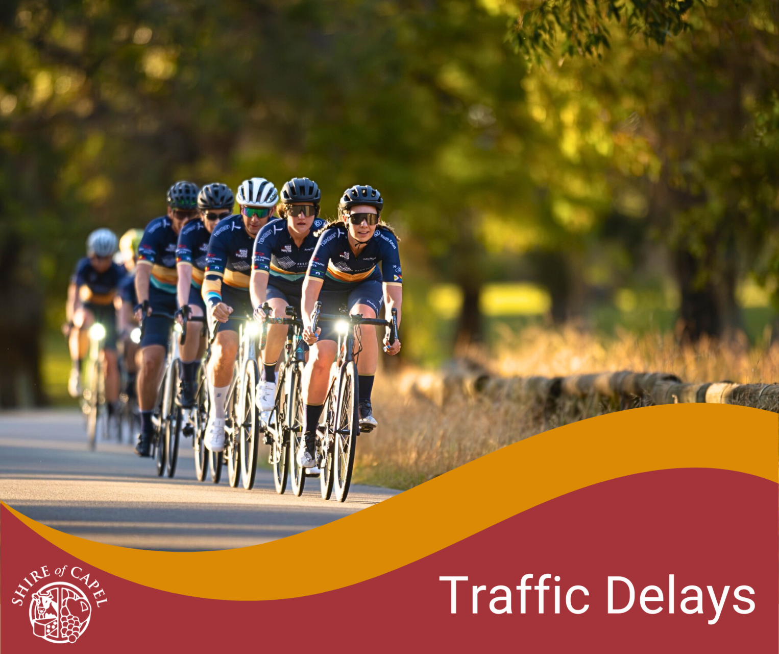 Heads up, Capel locals – cyclists rolling through!