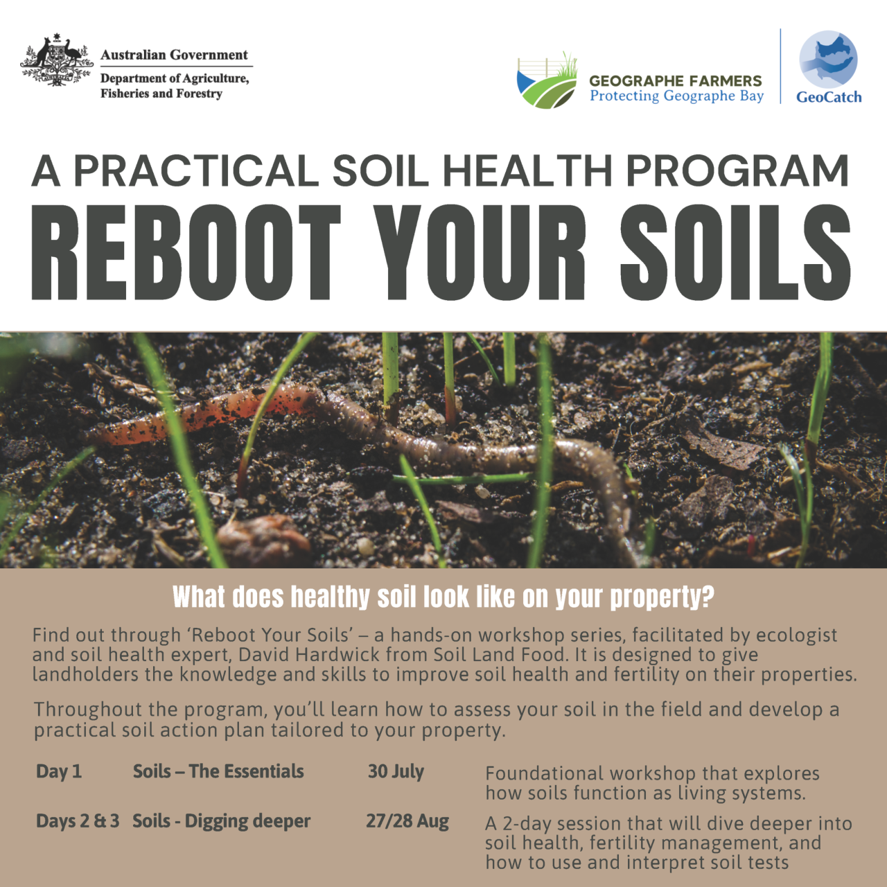 Reboot Your Soils- Workshop Series