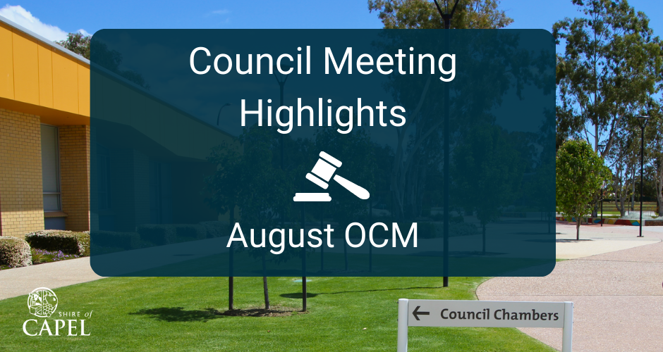 Council Meeting - August OCM