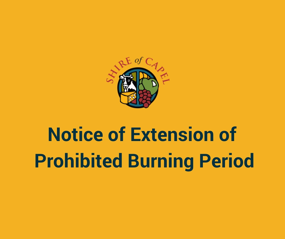 Notice of Extension of Prohibited Burning Period
